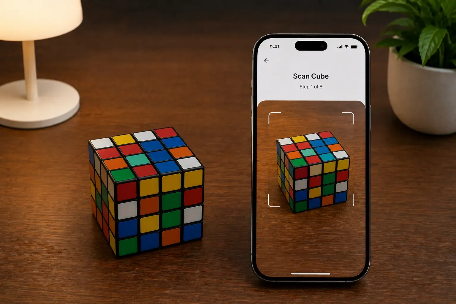 Use Cube Solver AI to solve Rubik's Cube 4x4