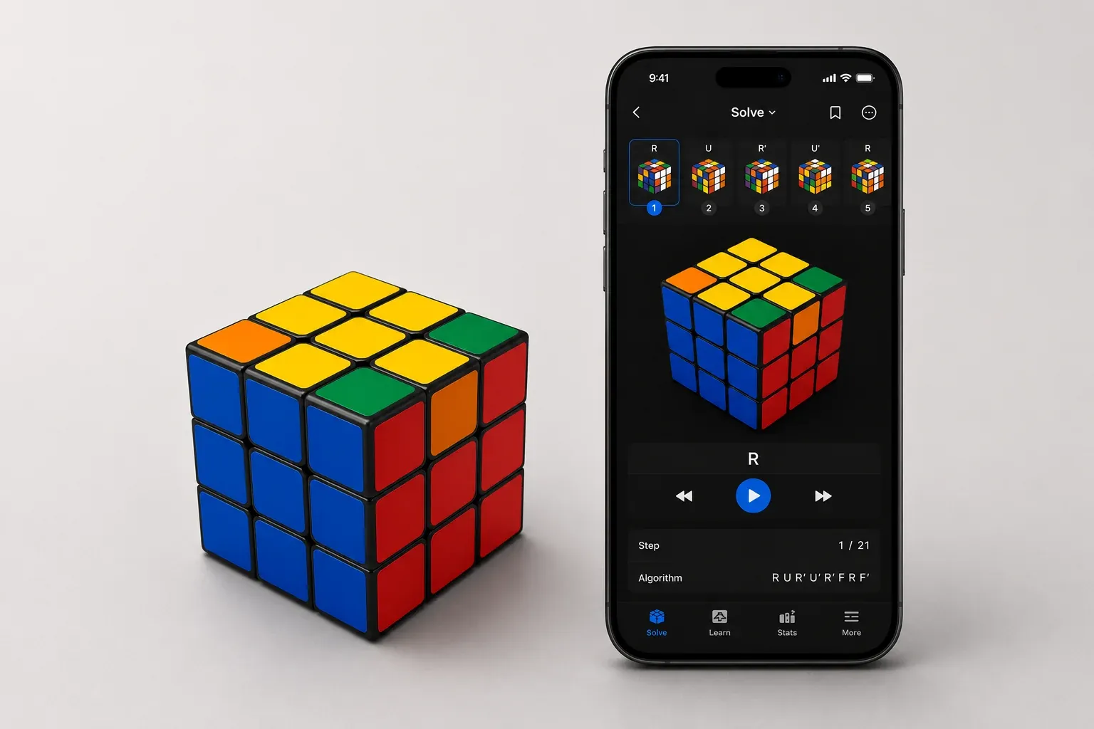 use CubeSolver AI to solve your last layer