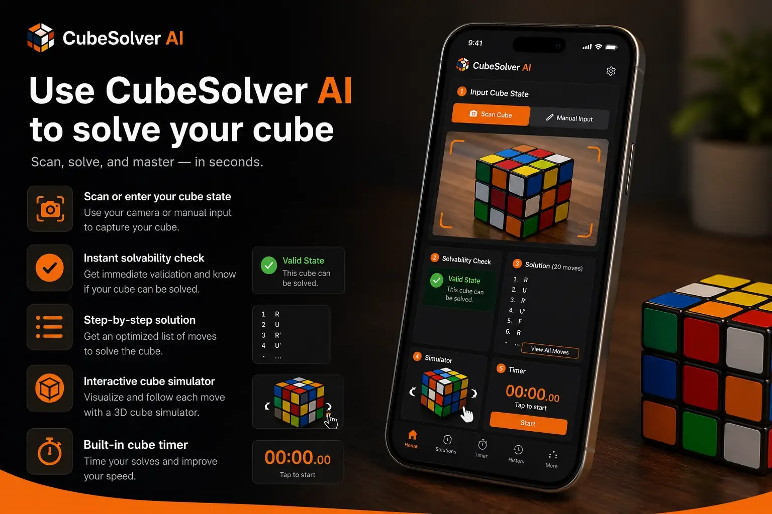use CubeSolver AI to solve your cube